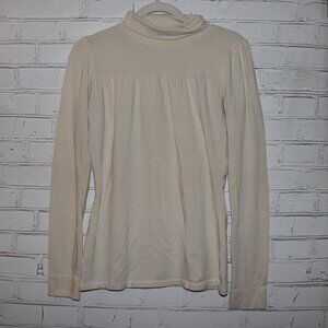 🤍✨ Decree Cowl‑Neck Long‑Sleeve Top · Women’s XL · Cream